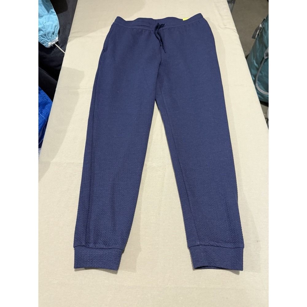 All In Motion‎ Men's Mid-Rise Textured Knit Joggers Navy Blue  Sz M NWT